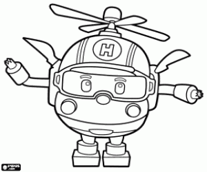 Colora Il carattere Robocopter Helly
