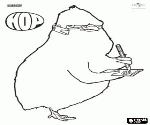 Colora Carlos il pulcino di Pasqua