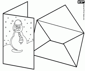 Colora Una cartolina di Natale per posta