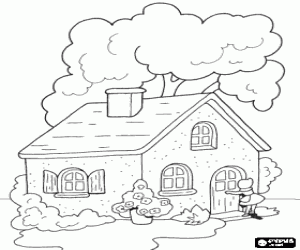 Colora La casa della nonna