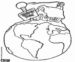 Colora La casa di Santa Claus