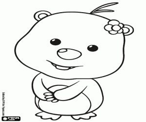 Colora Il castoro Loopy