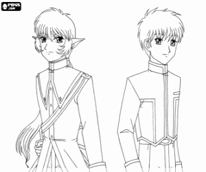 Colora Il cavaliere azzurro e Masaya Aoyama