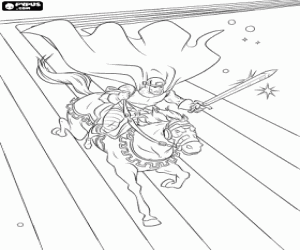 Colora Il cavaliere, personaggio di Thor