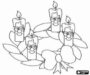 Colora Un centrotavola di Natale