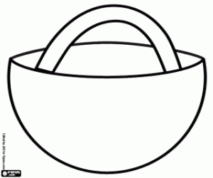 Colora Il cestino di Cappuccetto rosso