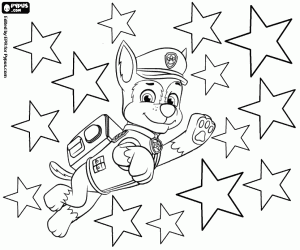 Colora Chase e le stelle, Paw Patrol