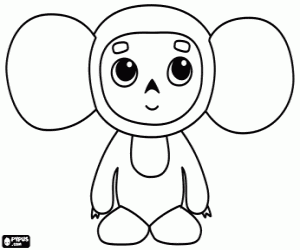 Colora Cheburashka, animale divertente