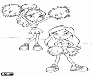 Colora Le cheerleaders di Bratz