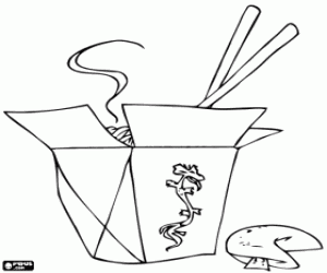 Colora Cibo cinese da asporto