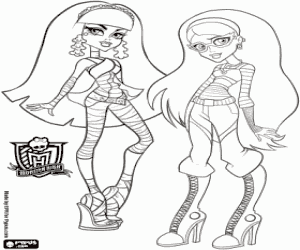 Colora  Cleo de Nile e Ghoulia Yelps
