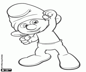 Colora Clumsy Smurf a Parigi