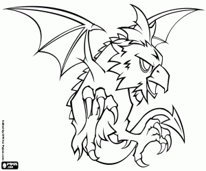 Colora La Cockatrice, una creatura mitica