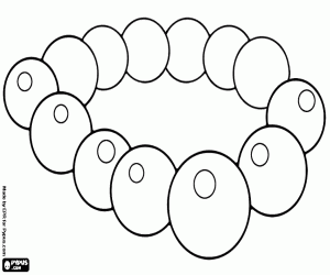 Colora Una collana buddista di legno