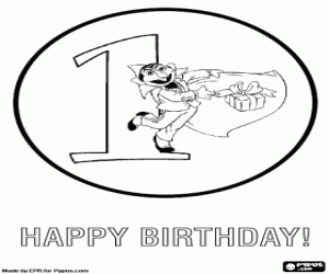 Colora Primo compleanno e il conte Dracula