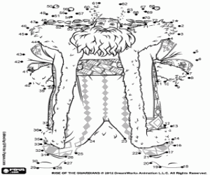 Colora Completare un disegno di Nord