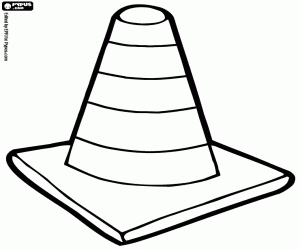 Colora Un cono di traffico