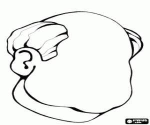 Colora Contorno della testa umana senza volto