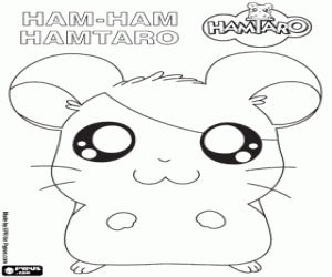 Colora Il coraggioso Ham-Ham Hamtaro