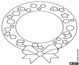 Colora Corona con fiocco e decorazioni