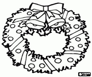 Colora Corona di Natale con campane