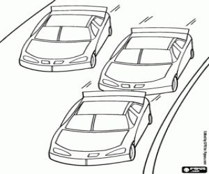 Colora Una corsa di automobile di turismo