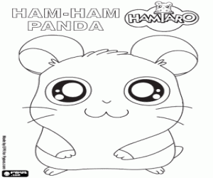 Colora Il criceto Ham-Ham Panda