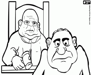 Colora Il criminale di fronte al giudice