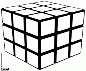 Colora Cubo di Rubik. Cubo di sei colori