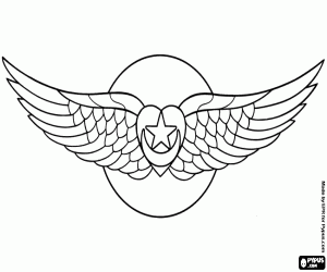 Colora Un cuore alato, il simbolo sufi