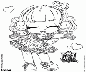 Colora Cupido da Monster High Baby