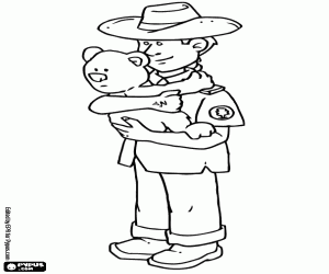 Colora Un custode della foresta con un koala