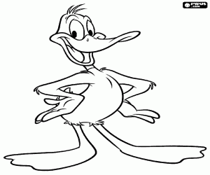 Colora Daffy Duck, un'anatra scontrosa