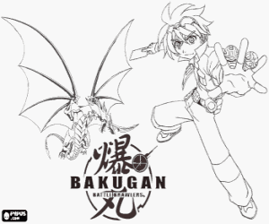 Colora Dan e il suo Bakugan Drago 