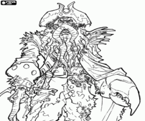 Colora Davy Jones, pirati dei Caraibi