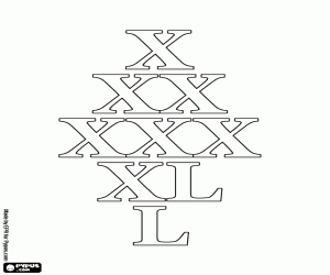 Colora Le decine romane da 10 a 50