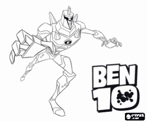 Colora DiamondHead, un alieno di Ben 10