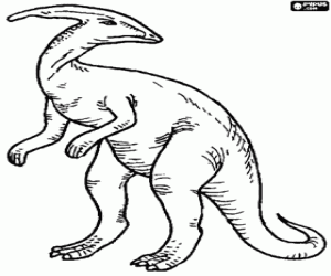 Colora Dinosauro erbivoro, parasauro