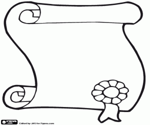 Colora Un diploma di scuola