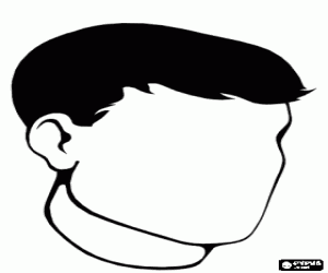 Colora Disegnare il volto di un uomo