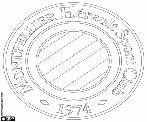 Colora Distintivo di Montpellier HSC