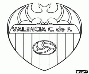 Colora Distintivo di Valencia CF