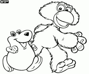 Colora Dito e Feito, personaggi di Cocoricó