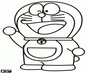 Colora Doraemon, il gatto magico