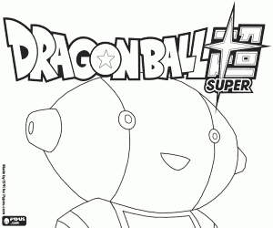 Colora Dragon Ball Super, logo e robot