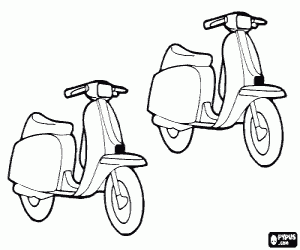 Colora Due moto scooter