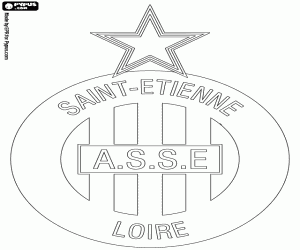 Colora Emblema di AS Saint-Étienne