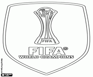 Colora Emblema del campione del mondo FIFA