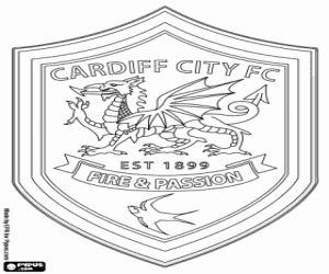 Colora Emblema del Cardiff City FC