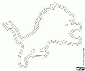 Colora Emblema de Detroit Lions